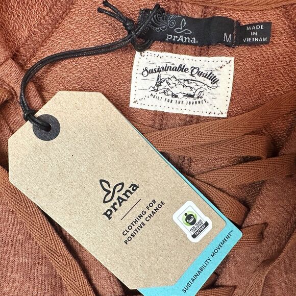 prAna Cozy Up Terry Dress - Roux Heather - Size Medium - Picture 5 of 6